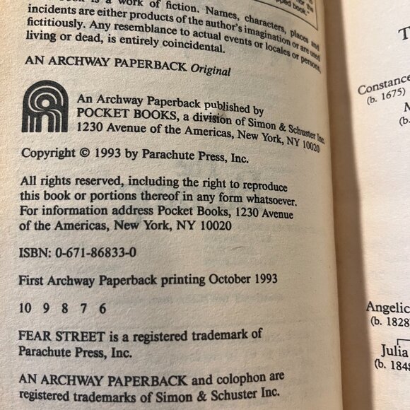 The Fear Street Saga .Where The Terror Began "The Burning" By R.L. Stine - Picture 4 of 4
